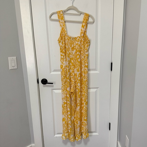 Faithful the Brand Kasbah Jumpsuit Yellow Hestia Floral size Medium - Picture 9 of 10